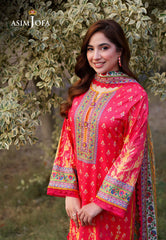 AJUUB-16 | 3Pc Unstitched Lawn Suit Vol 2 Prints By Asim Jofa