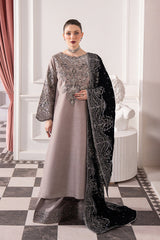 3-PC Unstitched Embroidered Velvet Noirah By Raeesa Premium | NV-007