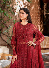 3-PC Unstitched Embroidered Hand Embellished By Akbar Aslam | Gul Mohr