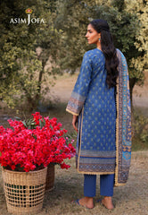 AJUUB-03 | 3Pc Unstitched Lawn Suit Vol 1 Prints By Asim Jofa