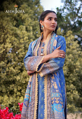 AJUUB-03 | 3Pc Unstitched Lawn Suit Vol 1 Prints By Asim Jofa