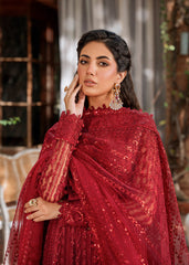 3-PC Unstitched Embroidered Hand Embellished By Akbar Aslam | Gul Mohr