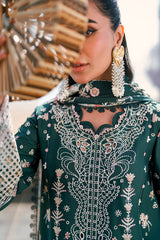 FK-13 ELIZA | 3Pc Unstitched Suit Luxury Lawn Sahil By Qalamkar