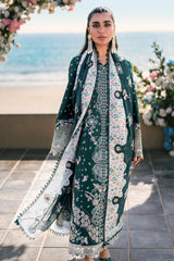 FK-13 ELIZA | 3Pc Unstitched Suit Luxury Lawn Sahil By Qalamkar
