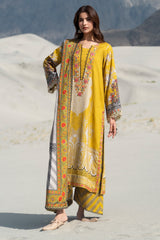3-PC Unstitched Embroidered Linen Collection By Charizma