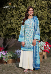 AJUUB-13 | 3Pc Unstitched Lawn Suit Vol 2 Prints By Asim Jofa