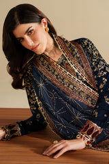 3-PC Unsttiched Embroidered Valvet Formal Velvet Vogue By Jazmin | VVF D-9