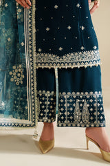 3-PC Unsttiched Embroidered Valvet Formal Velvet Vogue By Jazmin | VVF D-9