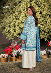 AJUUB-13 | 3Pc Unstitched Lawn Suit Vol 2 Prints By Asim Jofa