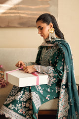 FK-13 ELIZA | 3Pc Unstitched Suit Luxury Lawn Sahil By Qalamkar