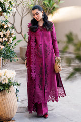 FK-11 VIOLET | 3Pc Unstitched Suit Luxury Lawn Sahil By Qalamkar
