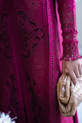 FK-11 VIOLET | 3Pc Unstitched Suit Luxury Lawn Sahil By Qalamkar