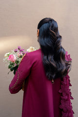 FK-11 VIOLET | 3Pc Unstitched Suit Luxury Lawn Sahil By Qalamkar