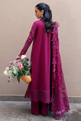 FK-11 VIOLET | 3Pc Unstitched Suit Luxury Lawn Sahil By Qalamkar