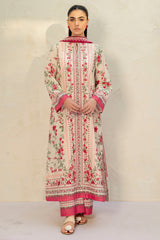 3-PC Unstitched Digital Printed Lawn By Jazmin | USE-9200