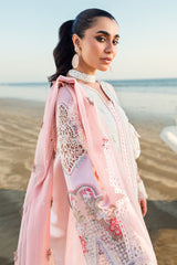 FK-08 REEM | 3Pc Unstitched Suit Luxury Lawn Sahil By Qalamkar