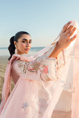 FK-08 REEM | 3Pc Unstitched Suit Luxury Lawn Sahil By Qalamkar