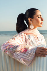 FK-08 REEM | 3Pc Unstitched Suit Luxury Lawn Sahil By Qalamkar