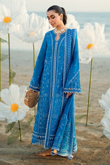 FK-03 VICTORIA | 3Pc Unstitched Suit Luxury Lawn Sahil By Qalamkar