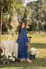 3-PC Unstitched Embroidered Chikankarri Plain Lawn Freesia By Panache | D11