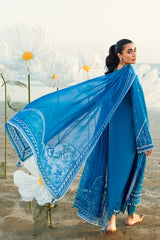 FK-03 VICTORIA | 3Pc Unstitched Suit Luxury Lawn Sahil By Qalamkar