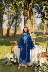 3-PC Unstitched Embroidered Chikankarri Plain Lawn Freesia By Panache | D11