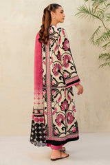 3-PC Unstitched Digital Printed Lawn By Jazmin | USE-9196