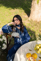 3-PC Unstitched Embroidered Chikankarri Plain Lawn Freesia By Panache | D11