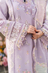 FK-09 EVELYN | 3Pc Unstitched Suit Luxury Lawn Sahil By Qalamkar