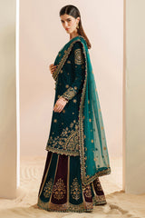 3-PC Unsttiched Embroidered Valvet Formal Velvet Vogue By Jazmin | VVF D-9