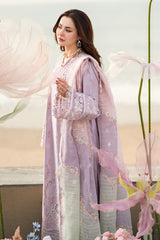 FK-09 EVELYN | 3Pc Unstitched Suit Luxury Lawn Sahil By Qalamkar