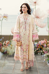 FK-14 SCARLETT | 3Pc Unstitched Suit Luxury Lawn Sahil By Qalamkar