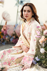 FK-14 SCARLETT | 3Pc Unstitched Suit Luxury Lawn Sahil By Qalamkar