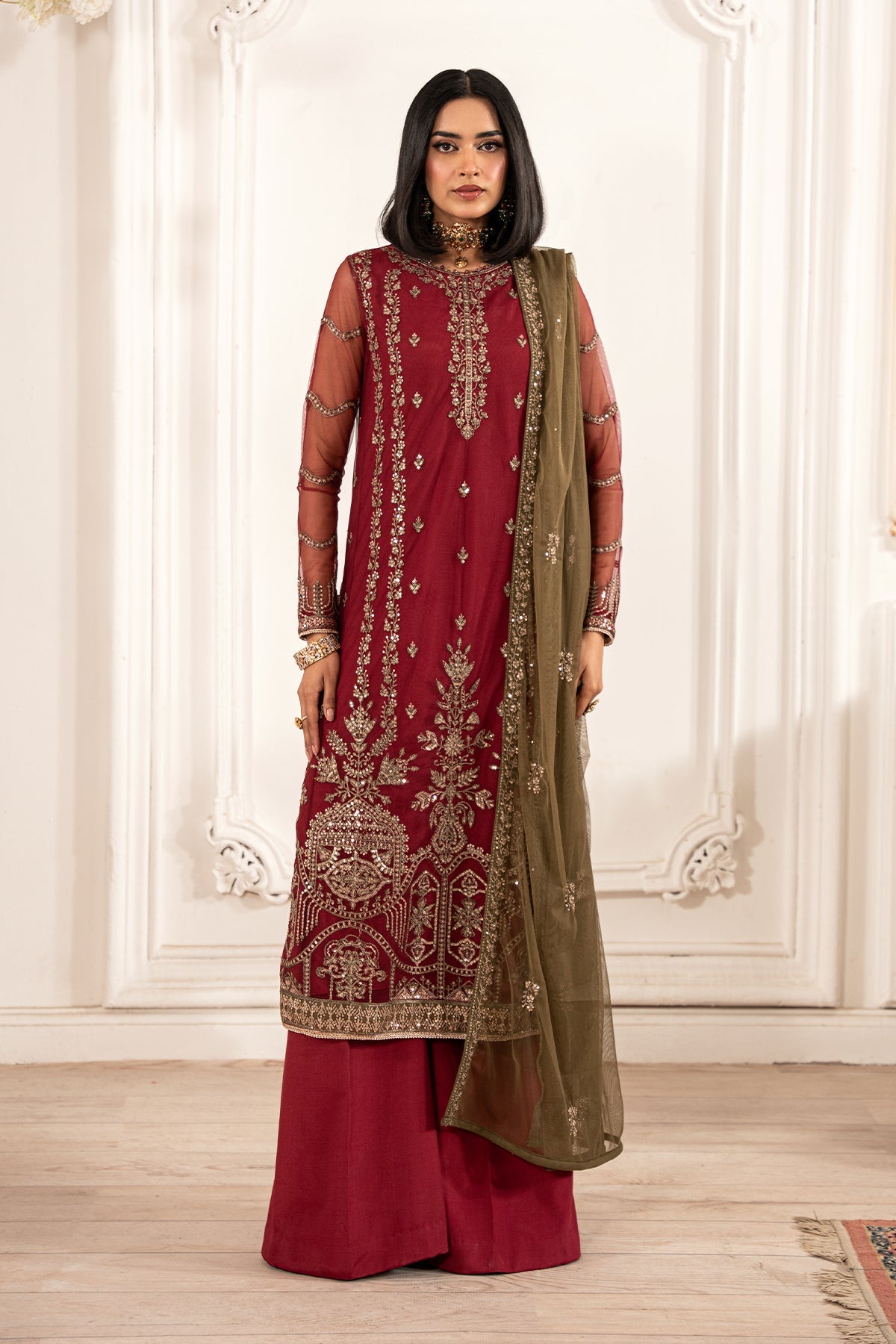 ZFE-02 ALISON | 3Pc Unstitched Suit Embroidered Lawn Formal Edit By Zarif