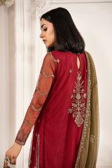ZFE-02 ALISON | 3Pc Unstitched Suit Embroidered Lawn Formal Edit By Zarif