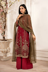 ZFE-02 ALISON | 3Pc Unstitched Suit Embroidered Lawn Formal Edit By Zarif