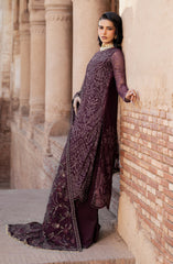 3-PC Unstiched Embroidered Chiffon By Zarif | Semira
