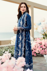 FK-05 AURORA | 3Pc Unstitched Suit Luxury Lawn Sahil By Qalamkar