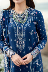 FK-05 AURORA | 3Pc Unstitched Suit Luxury Lawn Sahil By Qalamkar