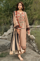3-PC Unstitched Peach Leather Collection By CHARIZMA