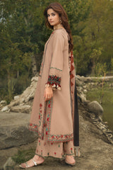 3-PC Unstitched Peach Leather Collection By CHARIZMA