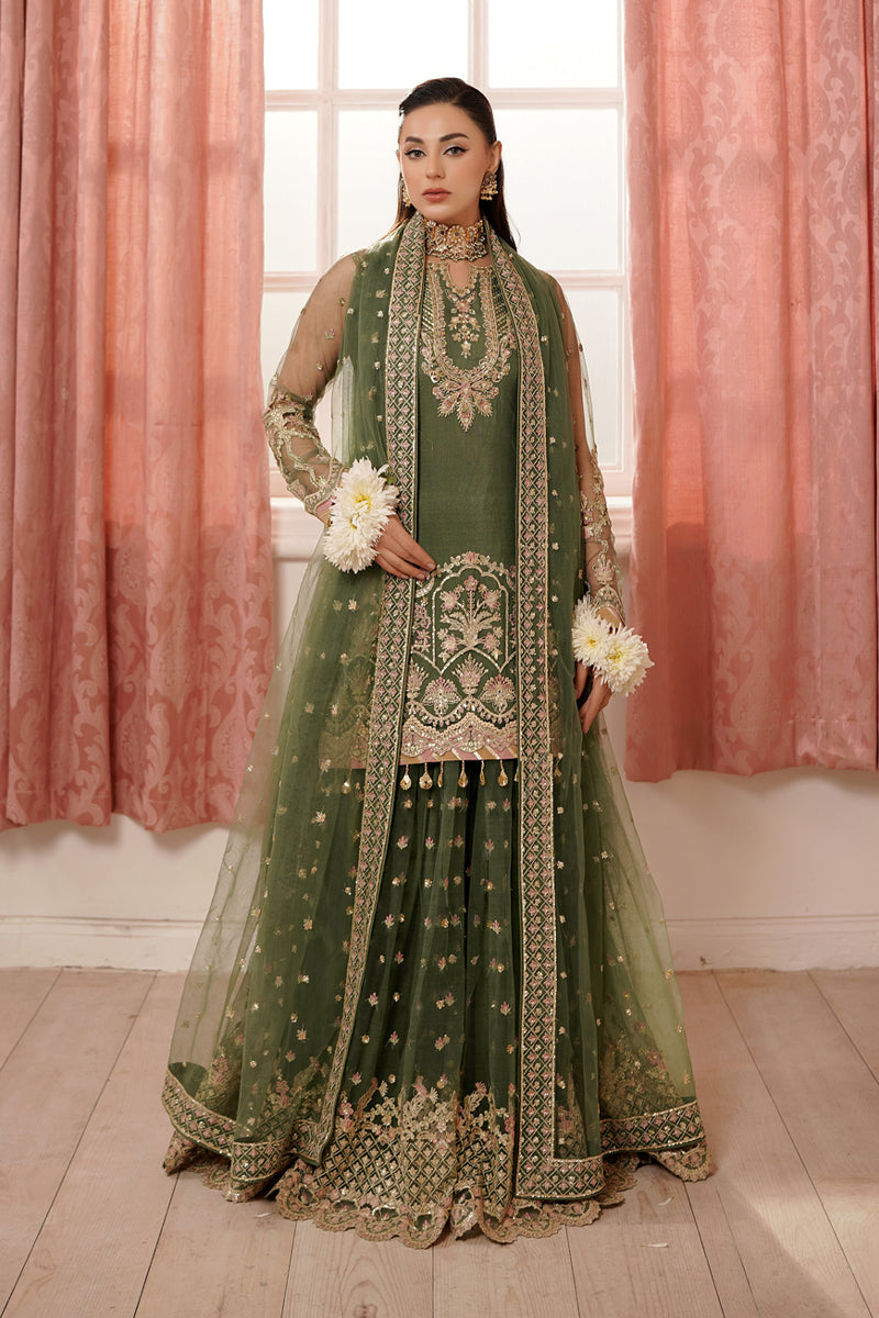 Naina | 3Pc Unstitched Suit Luxury Collection Tabeer By Embellished