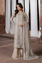 3-PC Unstiched Embroidered Chiffon By Zarif | Dooriya