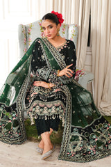 Hv-06 Talia | 3Pc Unstitched Suit Winter Luxury Velvet Sheen By Raeesa