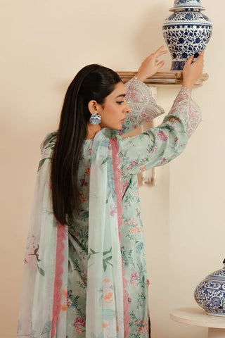01-Aruna | 3PC Unstitched Lawn Suit Malina By Afrozeh