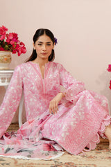 07-Ezra | 3PC Unstitched Lawn Suit Malina By Afrozeh