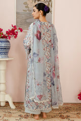 09-Evora | 3PC Unstitched Lawn Suit Malina By Afrozeh