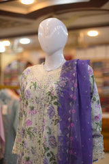 3-PC Stitched Ready To Wear Luxury Lawn | R7