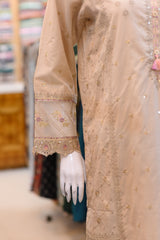 3-PC Stitched Suit With Farshi Shalwar | S2