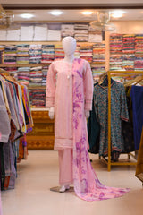 3-PC Stitched Suit With Farshi Shalwar | S3